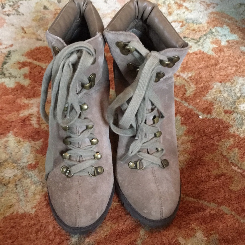 Lace up booties